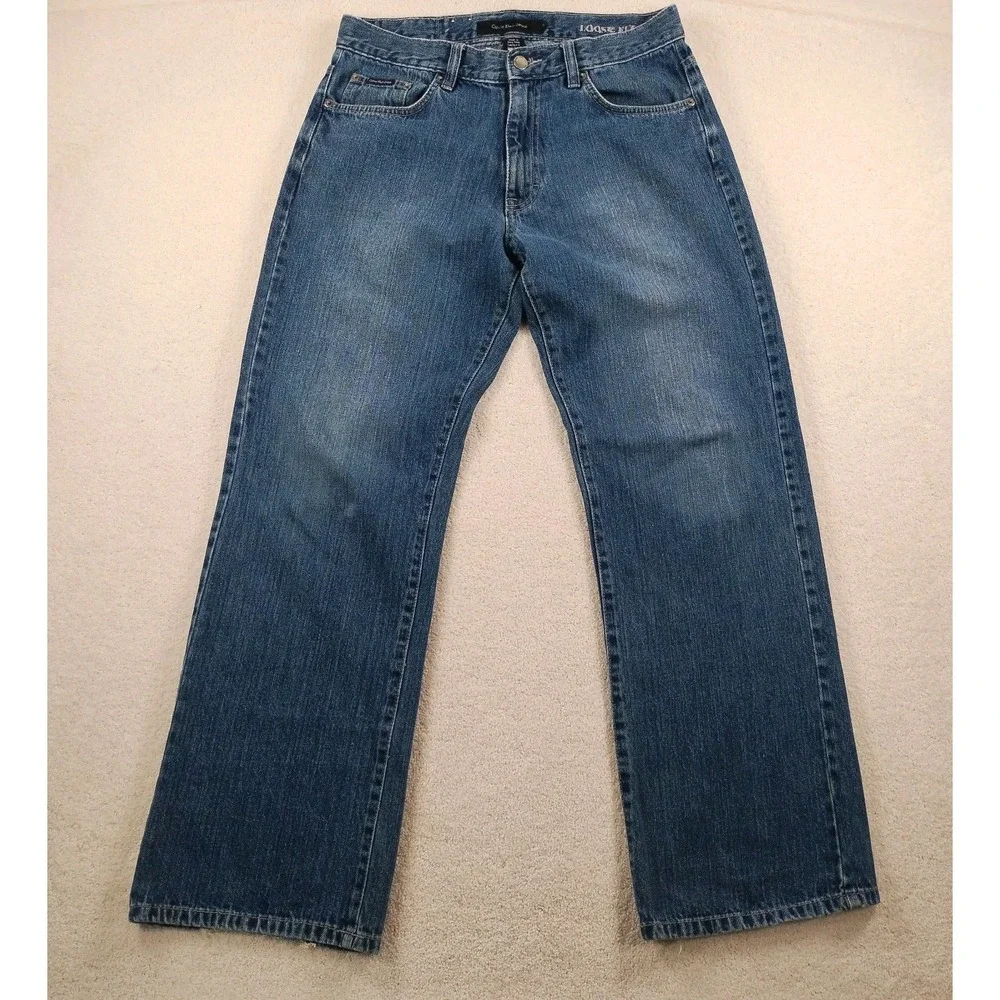 Vtg 90'sCalvin Klein Loose Jeans Size 31 x 29 Blue Denim Baggy Wide Leg Skater